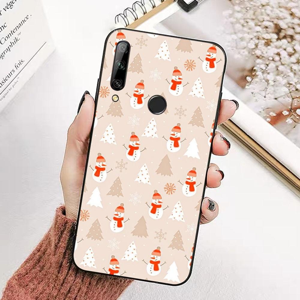 Christmas Cartoon New Year Phone Case For Huawei Honor 10 lite 9 20 7A pro 9X pro 30 pro 50 pro 60 pro 70 pro plus