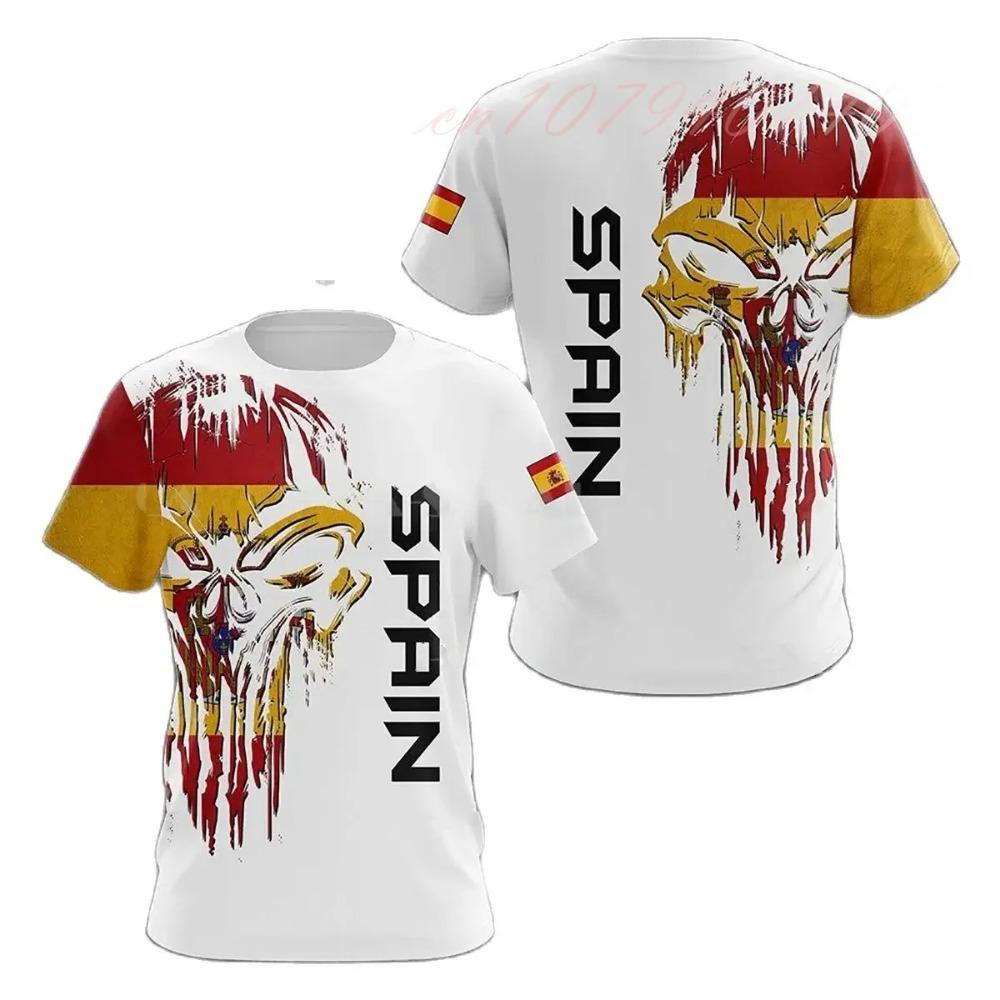 Spanish Style 3D Print Instant Drying and Breathable Sport Men Oversized Men's T-shirts