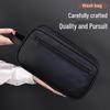 Portable Waterproof Men's Double-Layer Toiletry Bag - Large Capacity, High-End Feel.