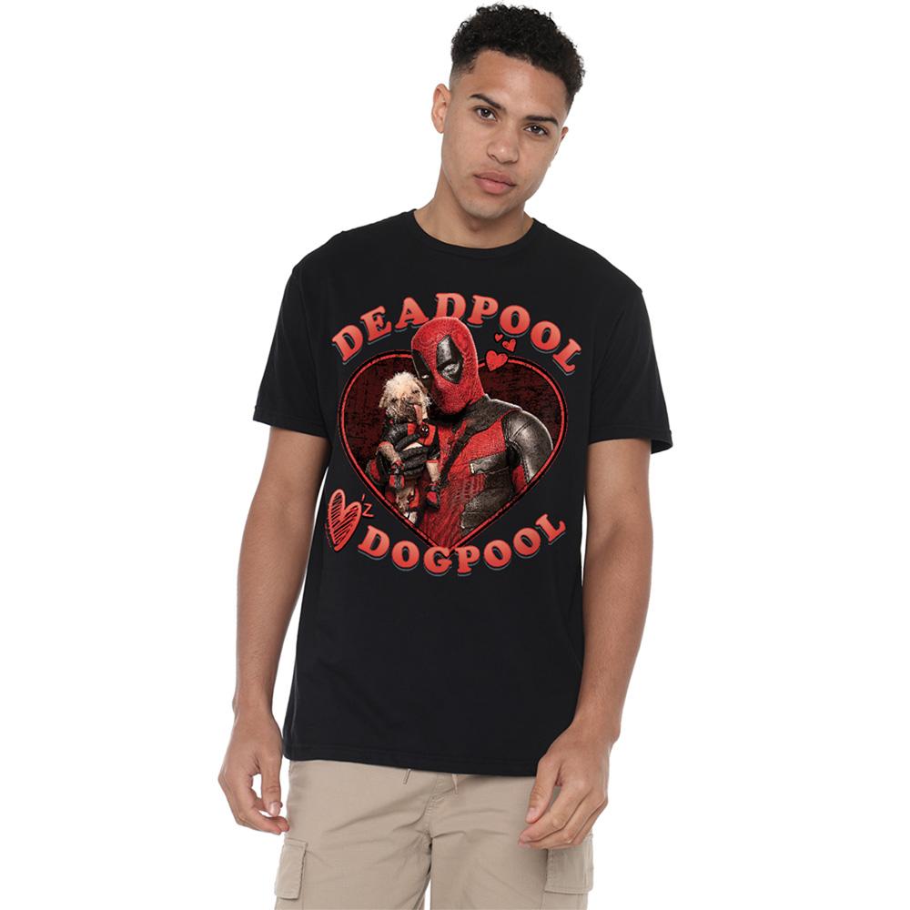 Deadpool & Wolverine Unisex Adult Wade Loves Dogpool T-Shirt