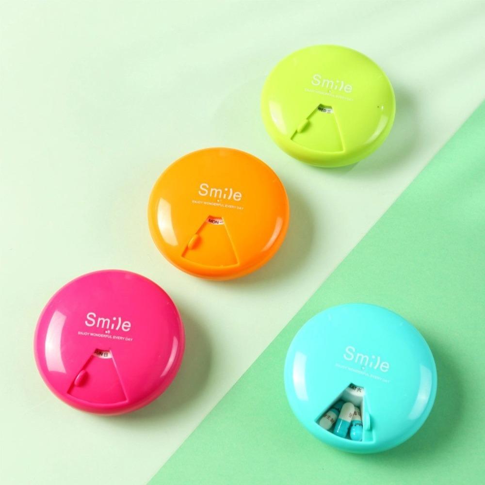 New Hot Small Portable Travel Pill Box Cases Container Organizer Storage Tablets 7 Days 7 Grids Vitamin Pills Medicine Fish Oils