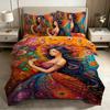 Enchanted Fairy Duvet Cover Set Beautiful Angel Girl Bedding Sets Multi Size Bedding Decoration, Machine Washable