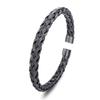 Twisted Wire Stainless Steel Bracelet Solid Color Cuff Bangle Minimalist Woven Bracelet  Women