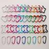 1pc Mountaineering Buckle Love Star Buckle D-Shaped Buckle Color Backpack Buckle Aluminum Keychain DIY Accessories