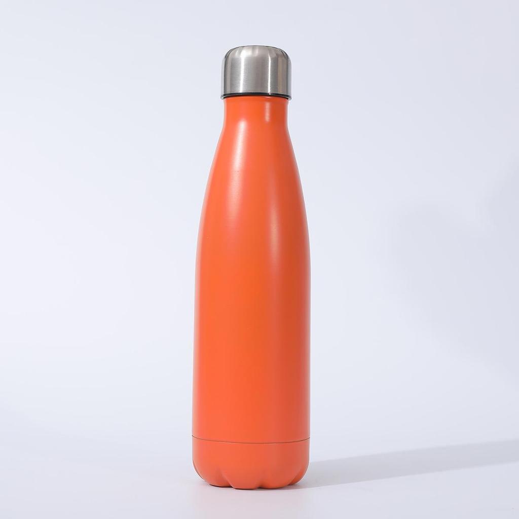 Borraccia Sportiva in Acciaio Inossidabile a Forma di Bottiglia di Coca-Cola Portatile Tazza da Acqua per Ciclismo Tazza di Coca-Cola Semplice Bottiglia Fredda