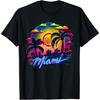 Miami Tshirt Men Florida Vibrant Colorful Miami Souvenir T-Shirt