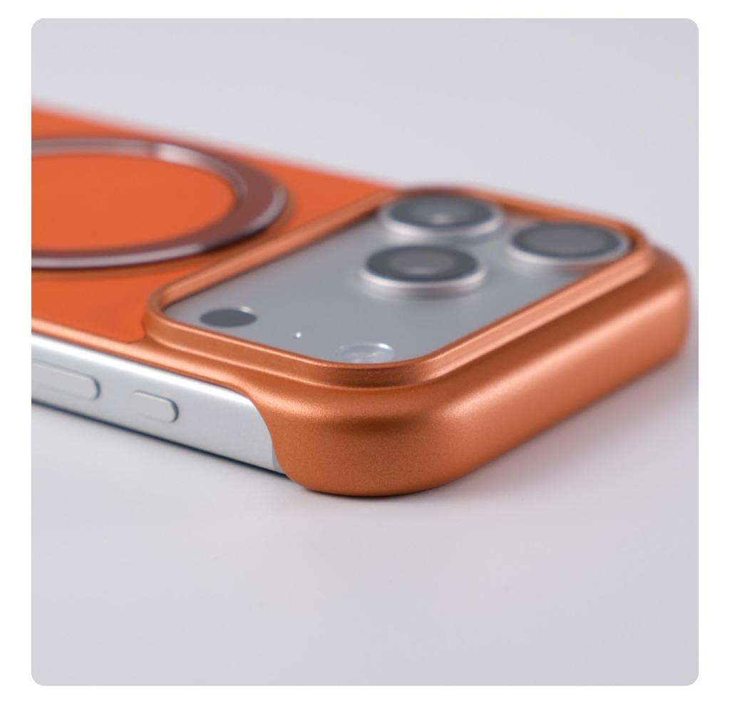 Compatible Magnetic Stand Borderless Case for iPhone 17 PRO MAX, Ultra-thin, Drop-proof Protection.