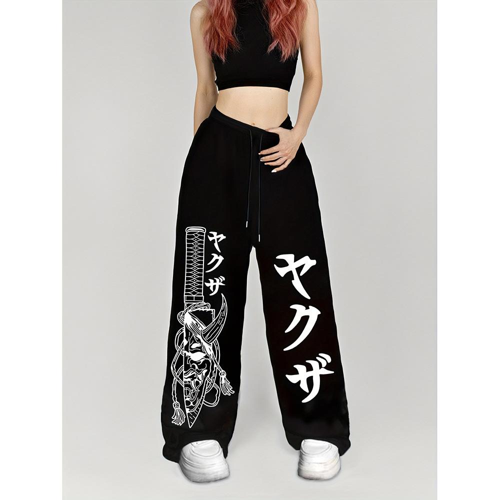 High Street Hip Hop Trend Casual Pants Men's Summer New Loose Niche Straight Versatile Long Pants