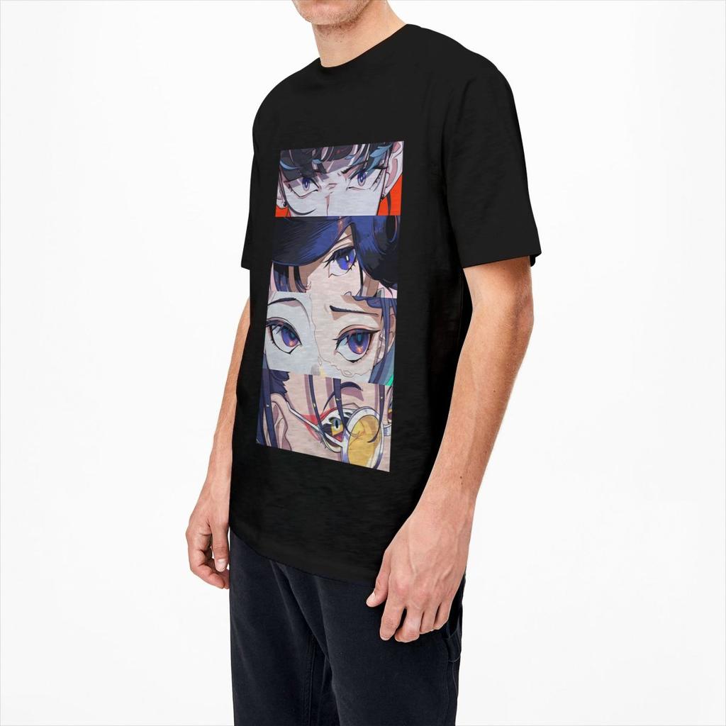 Men's Hip-hop Ado Singer T-Shirts Kyogen Album Merch 100 Cotton Tops Short Sleeves T Shirt Crew Neck Harajuku Custom Logo Tshirt