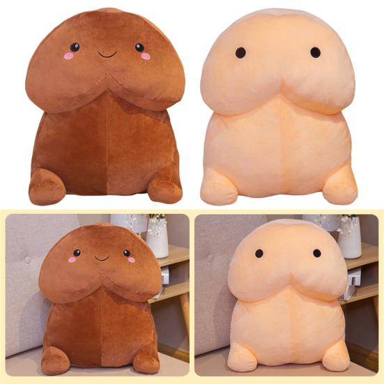 Plush Doll Prank Interesting Shape High Resilience PP Cotton Multi Size Funny Plush Stuffed Toy Throw Pillow for Daily Life