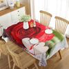 Roses Rectangular Tablecloth Roses Simple Romantic Style Valentine's Day for Dining Room Wedding Banquet Party Living Room Decor
