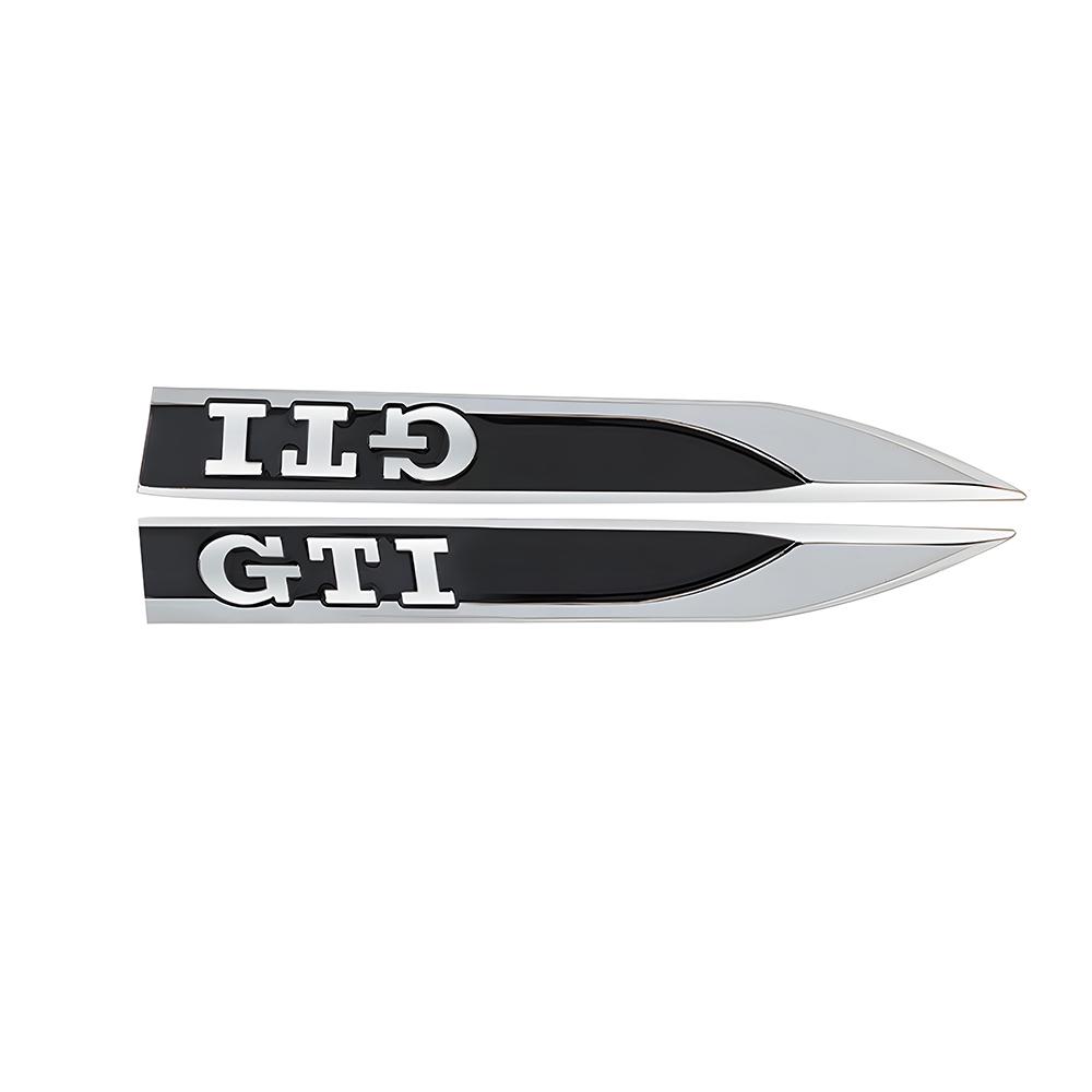 2pcs Metal Logo Car Fender Sticker Side Leaf Board Decal Car Sticker For VW GTI Golf 6 MK4 Jetta Bora Tiguan Passat Accessories Mo0