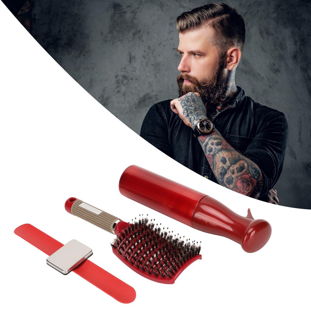 Detangling Curved Vent Brush Spray Bottle Hair Clip Pin Wristband Holder Beard Hair Styling Tool