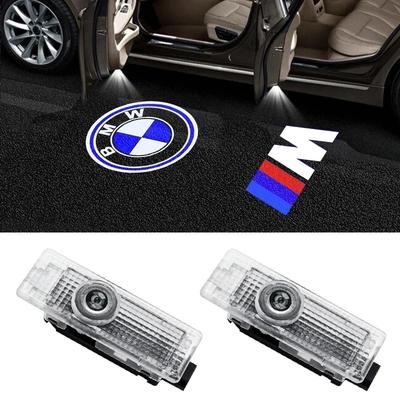 For For BMW 50th E90 E60 F30 F10 E87 X5 E70 E92 E91 Z4 X1 X3 X4 LED Car Door Warning Welcome Logo Projector Light Laser Shad