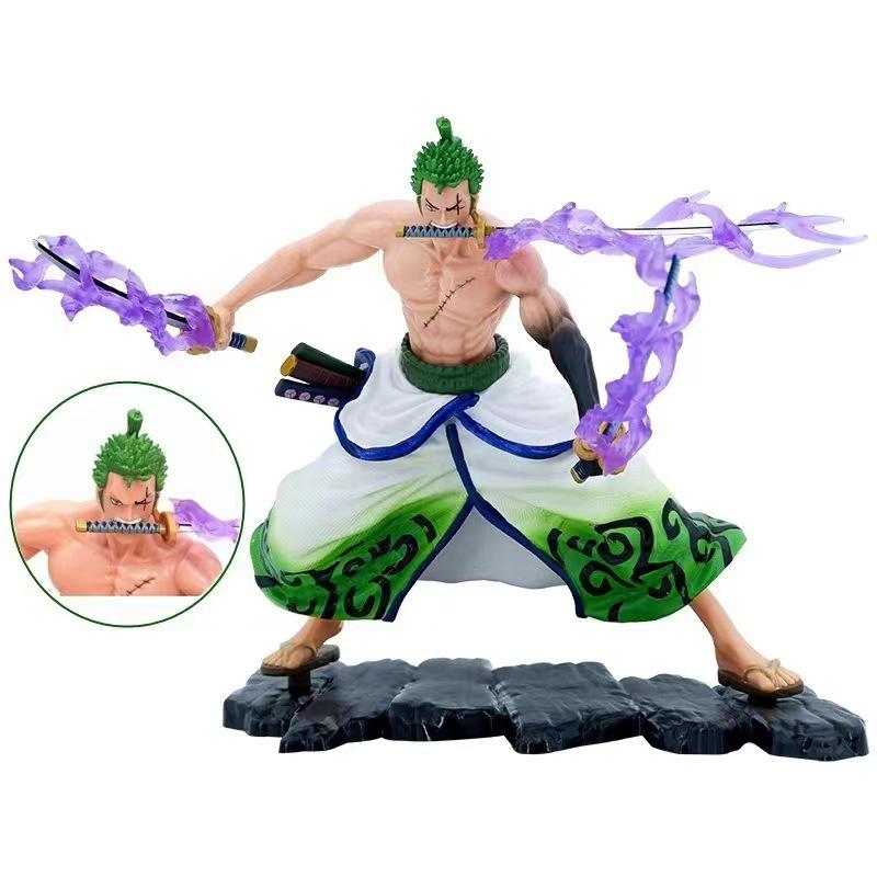 1Pcs Kid Toy Anime Figure Gk Roronoa Zoro Three-Blade Sa-Maximum Manga Anime Statue Action Figure Collection Model
