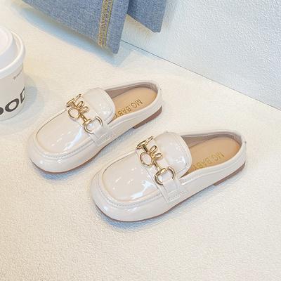 2024 Nouvelles Chaussures de Princesse Douces Bout Rond Filles Chaussures en Cuir Orteils Enveloppés Mode Enfants Pantoufles Décontractées Lapin Brillant Livraison Gratuite