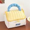 House-shaped Cute Cabin Makeup Bag Kawaii Portable Storage Bag Handheld Cosmetic Case  Travel