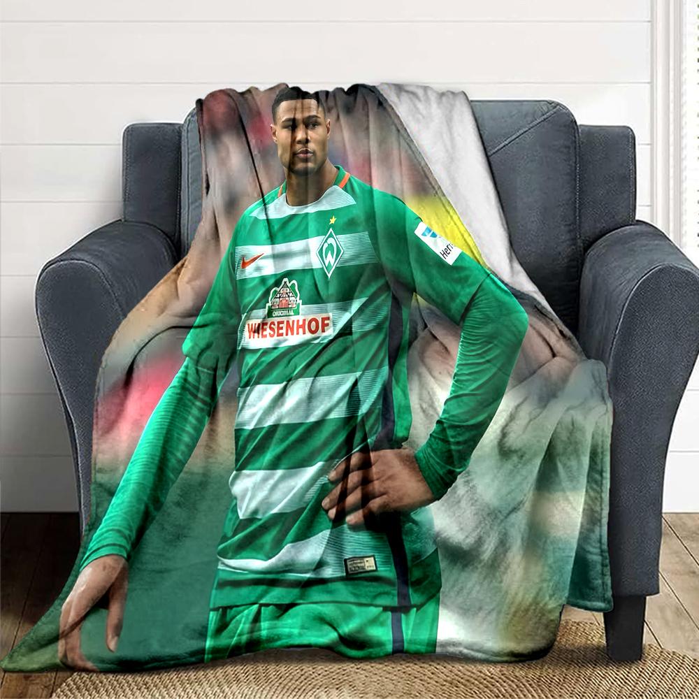Player Jersey Blankets Flannel Printed Breathable Warm Throw Blanket for Home Office Bedspreads 0708a68