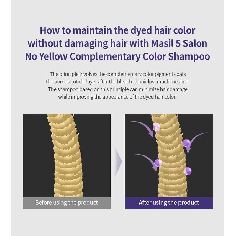 MASIL - 5 Salon No Yellow Shampoo Jumbo