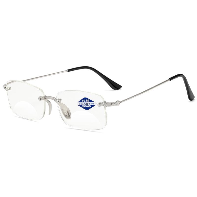 Men'S Reading Glasses Anti Blue Light Resistant Bifocal Glasses Near And Far Degrees 1.0 To 4.0