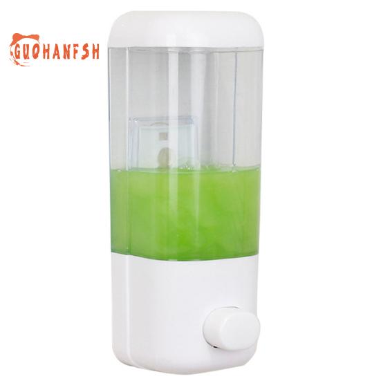 

Ручной дозатор мыла для настенного монтажа, емкость 500 мл, прозрачный контейнер для мыльного лосьона, сжимаемый тип, для шампуня для мытья тела, ванная комната в домашнем отеле белый