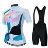 Women's Cycling Suit, Summer Short-sleeved Cycling Jersey, Tour De France Breathable Mountain Bike Suit Set