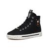 SNOOPY x Anta Canvas High top Skateboard Shoes Women's Black 922138604-2
