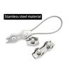 2PCS 304 Stainless Steel Wire Rope Clamp Single/Double Clamp Wire Rope Cable Clamp Size M2-M8