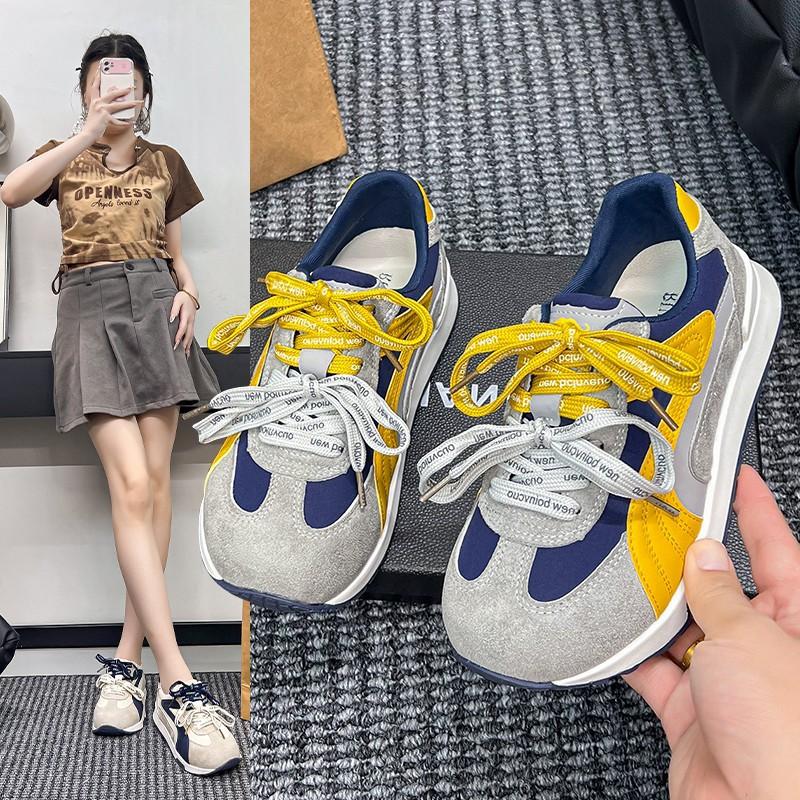Retro Mesh Breathable Explosion Soft-soled Forrest Gump Shoes 2025 Thick-soled Stepping On Shit Feeling Summer New Sports and Leisure Women's Shoes