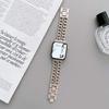 Correa de Cadena de Acero Starlight para Apple Watch Series Ultra 8 7 SE 6 5 4 3 49 mm Correa de Pulsera Metálica IWatch 38 40 41mm 42 44 mm 45mm