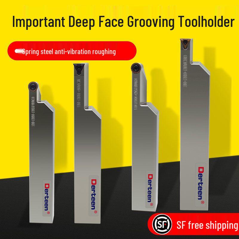 Vibrationsdämpfender CNC-Stirnnut-Werkzeughalter mit großer Schnitttiefe und rundem Bogen-Design