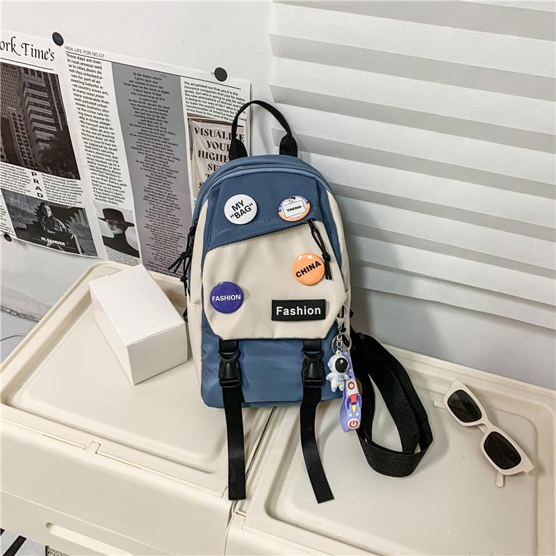 Men'S Casual Chest Bag Student Small Crossbody Bag Personalized Shoulder Bag Women'S Lightweight Small Backpack