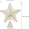Christmas Tree Topper LED Star Battery Operated Treetop Decoration (Gold)