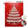 DIY Pearl Christmas Tree Painting Kit Frameless Bead Art Canvas Elegant Wall Decor Relaxing Handmade Gift Home Interior Holiday Ornament Craft