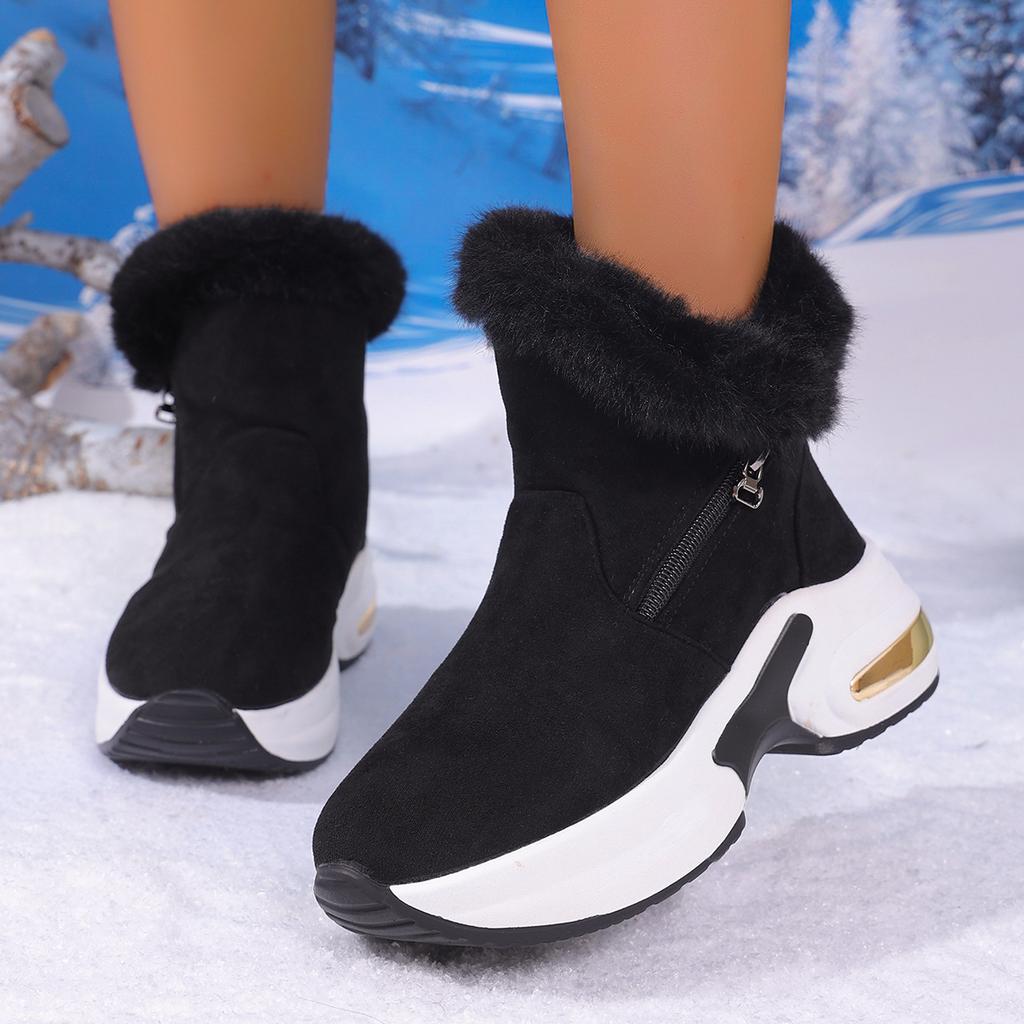 Winter Snow Boots for Women Casual High-top Shoes Warm Womens Sneakers Platform Ankle Boots Plus Size 43 Zapatillas De Mujer 525