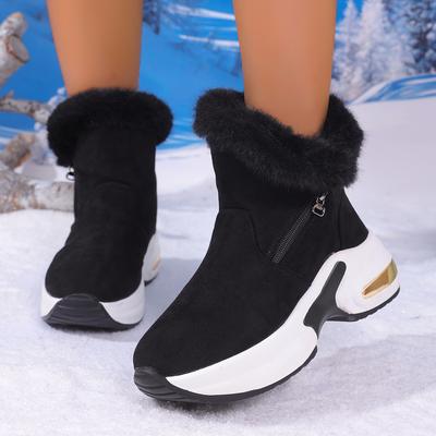 Bottes de Neige d'Hiver à la Mode pour Femmes Chaussures Décontractées Montantes Chaudes Baskets pour Femmes Bottines à Plateforme Grande Taille 43 Zapatillas De Mujer 525