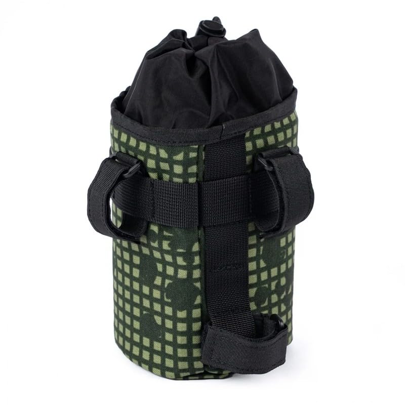 FAIRWEATHER Stem Bag Night Camo, Handlebar Bag for Bicycles, Accessory Storage, Water Bottle Case, and Drink Holder