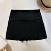 Solid Color Lace-up Skirted Bikini - Sexy European & American Style 2022.
