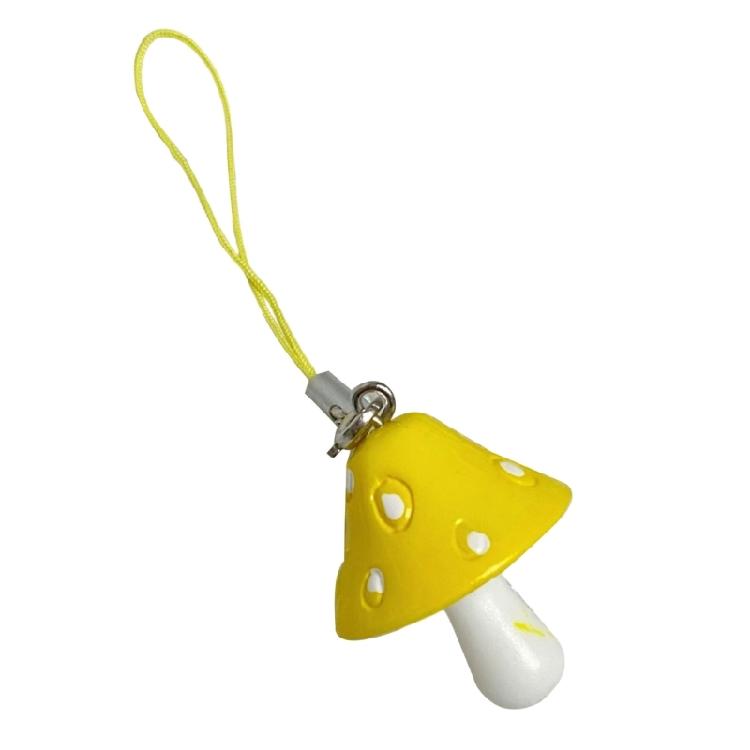Fun Mushroom Shaped Keychain User Friendly Material Multiple Colors Versatile Decoration For Teens Adults