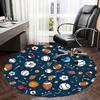 Sports Ball Office Carpet Chair Mats for Desk, Sports Theme Office Chair Mat, Non-Slip Office Carpet Chair Mats for Floor, Home Decor Office Carpet Ch