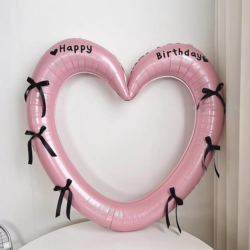 Heart Balloons Aluminum Foil Balloon Wedding Birthday Party Balloon Decoration Baby Shower Party Decor Girls Number Balloon