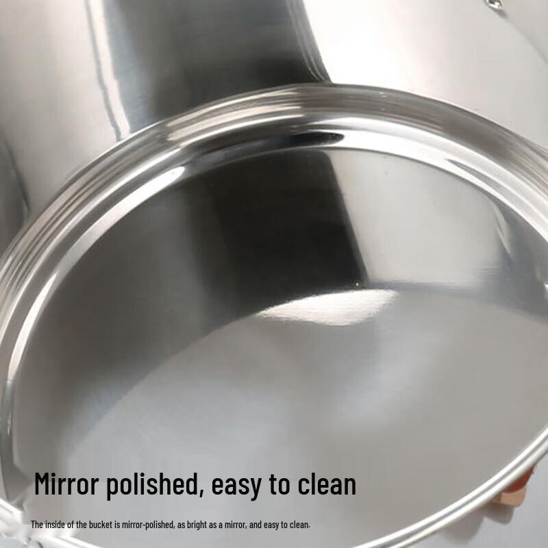 ZLIII 304 Stainless Steel Commercial Soup Pot with Lid