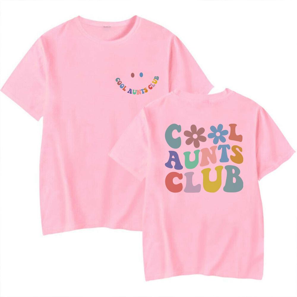Cool Aunts Club Tshirt Favorite Aunt Shirt New Aunt Tshirt Cool Aunt Gift From Niece Front Back Unisex Print Short Sleeves Tops
