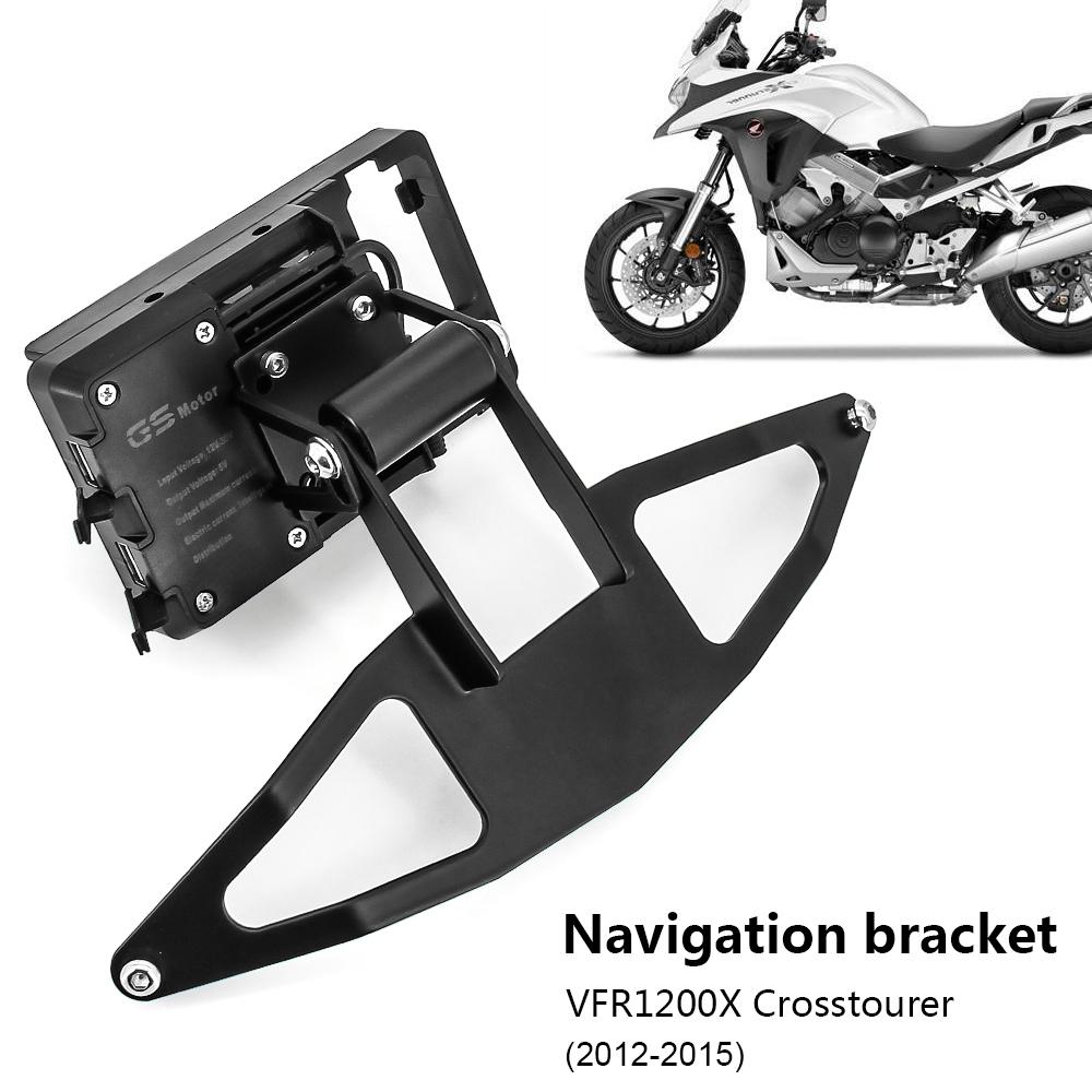 

Для Honda VFR1200X 2012 2013 2014 2015 для мотоцикла Crosstourer крепление на лобовое стекло навигационный кронштейн GPS-смартфон