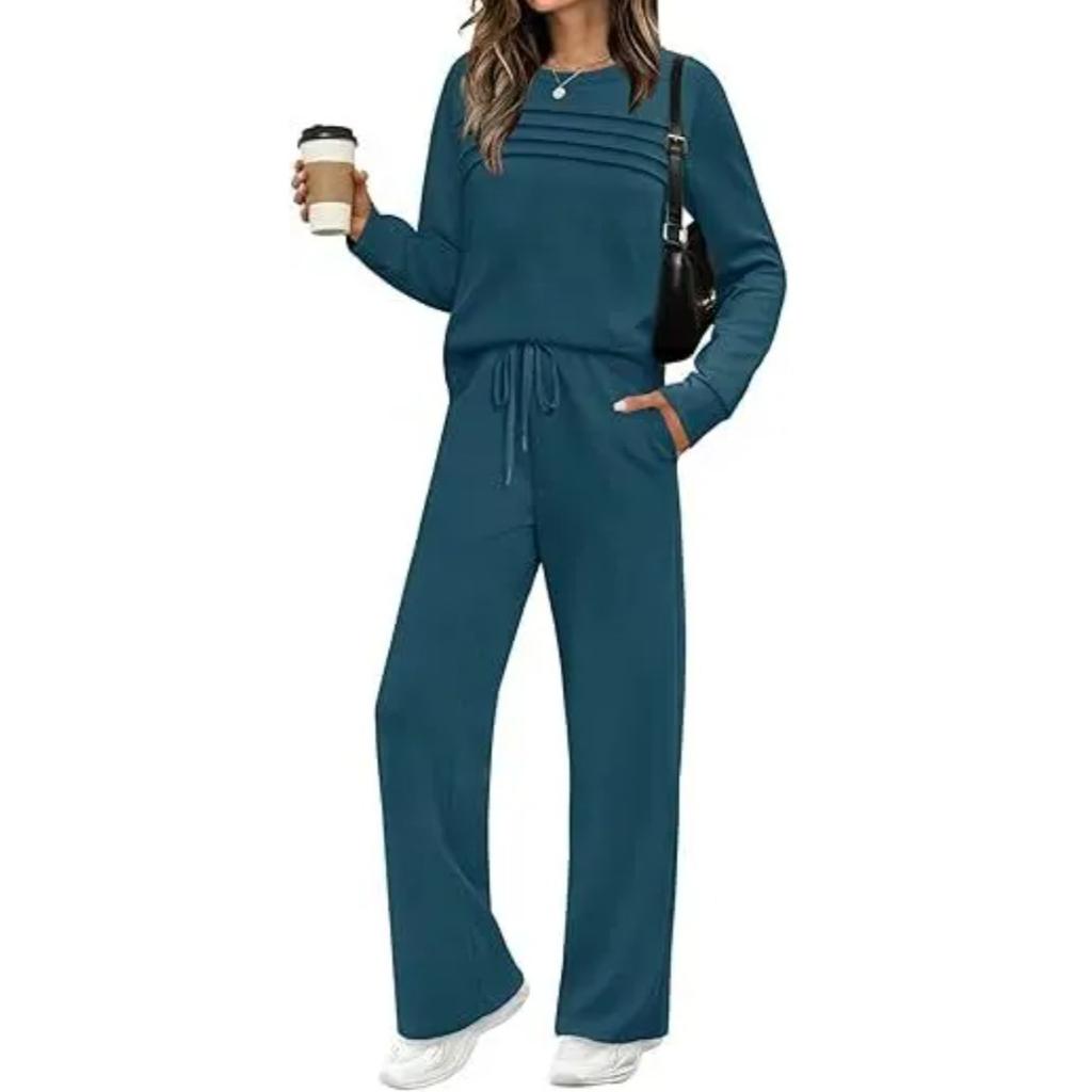 Plus Size Women's Fashion Long Sleeve Long Pants Set Casual Two-Piece Suit New Autumn Collection Comfortable Sets