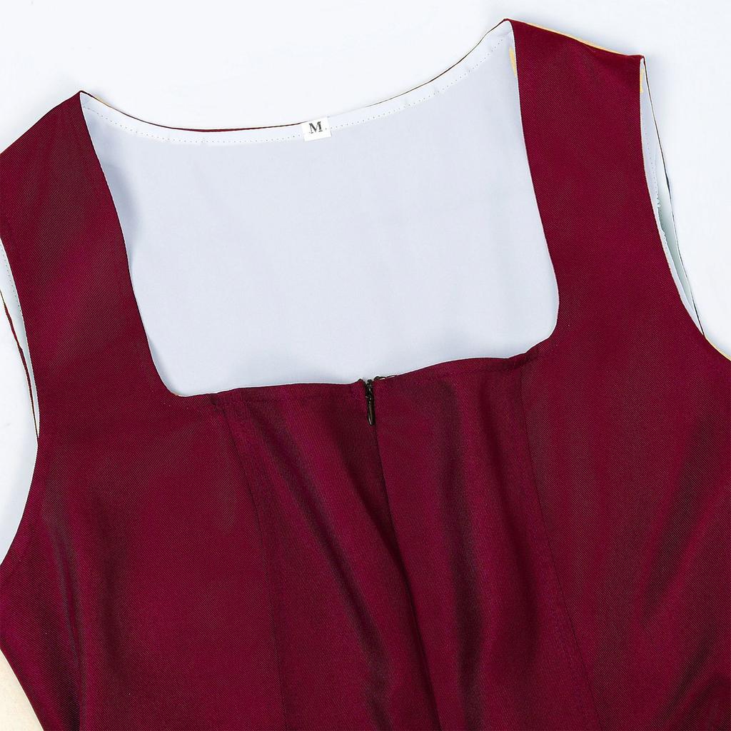 Vestito Costumi Donna Oktoberfest con Pizzo, Bavarese Retrò per Spettacolo Teatrale e Festa