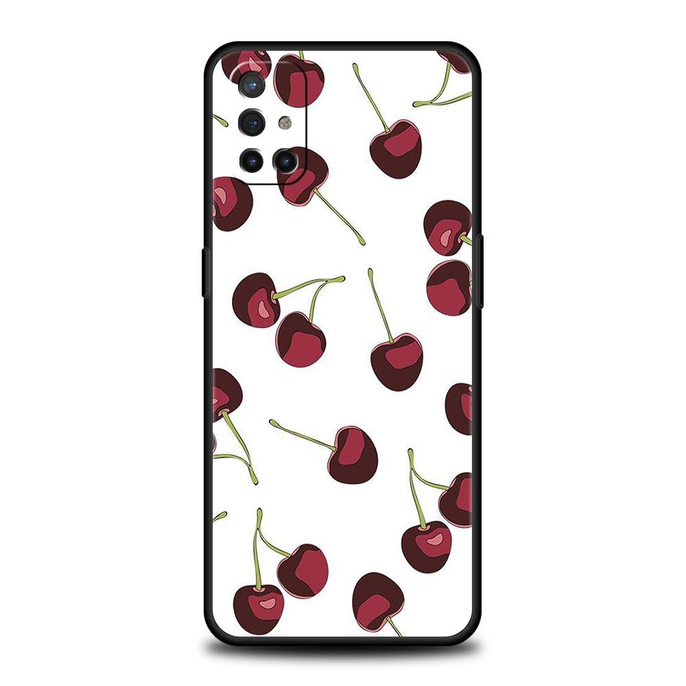 Phone Case For OnePlus 12 11 10 9 Pro 9T 12R 10R 9R 9RT 10T 8T 8 7 6T 7T Nord 2T CE 2 5G N200 N10 N100 Cover Cute Cherry Bow