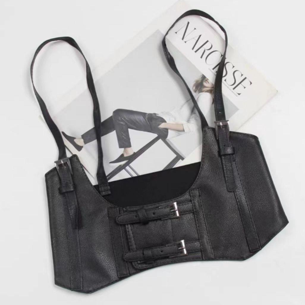 

Эластичный пояс в стиле подтяжки для женщин, модный и универсальный, украшение сексуальной рубашки Y2k