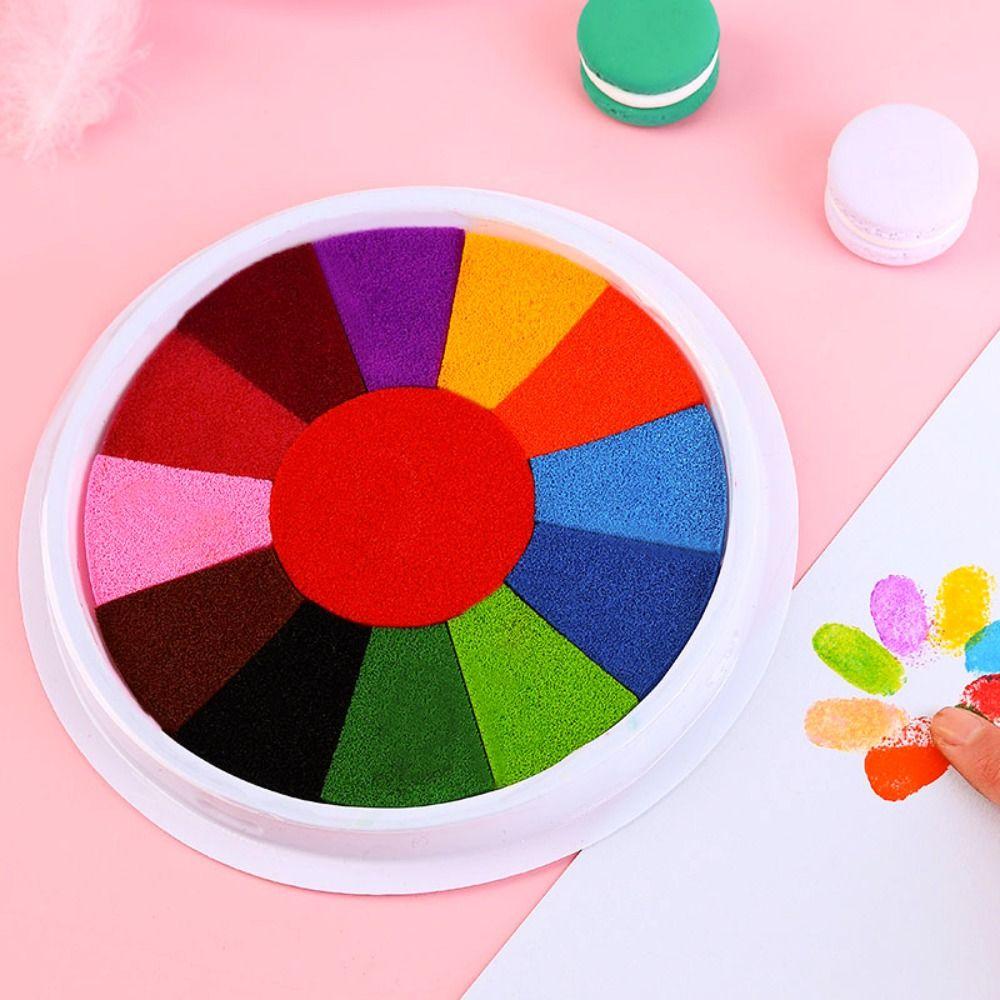 Quick-drying Finger Painting Inkpad Finger Drawing Graffiti Inkpad DIY Painting Ink Pad  Children