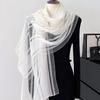 Silk Blended Light and Thin Yarn Women's Spring and Summer Sunscreen Shawl Silk Scarf Versatile Decorative Long Scarf Elegant Fashion Scarf